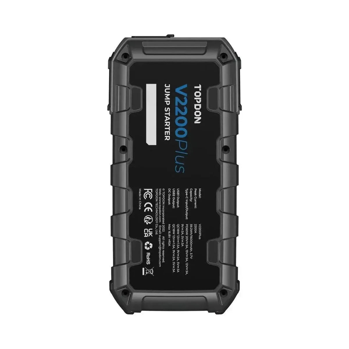 Topdon V2200Plus | Akumulátorový startovací a nabíjecí prvek