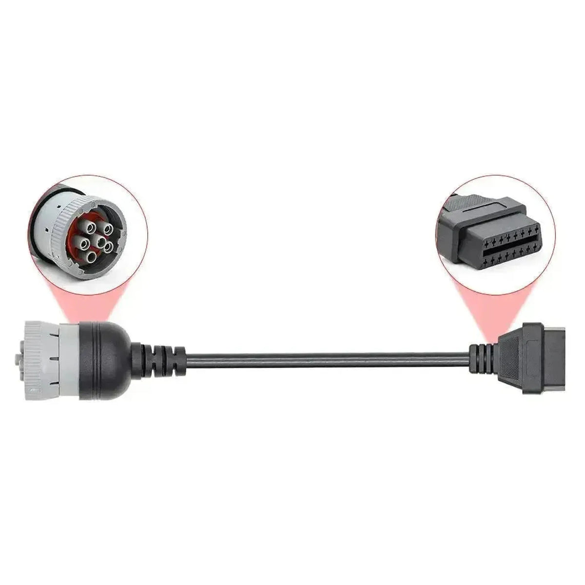 Univerzální adaptérový kabel 6 kolíků J1708 - 16 kolíků OBD2 | Pracovní a užitková vozidla