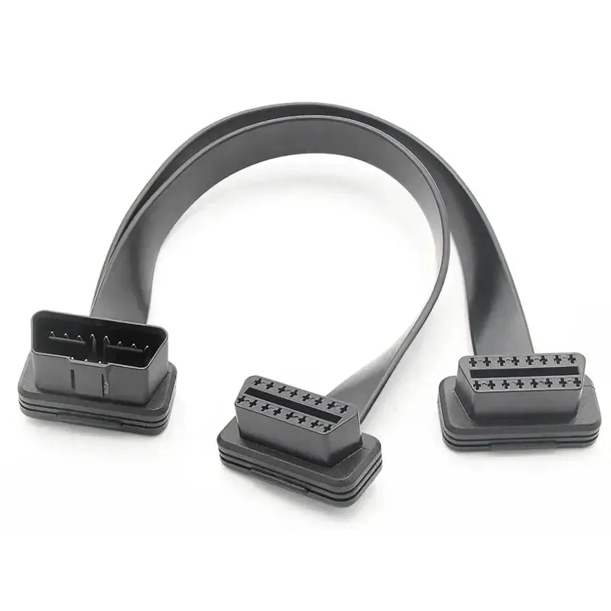 16kolíkový OBD2 plochý prodlužovací a rozdvojevací kabel, sada 2 ks (30 cm) | Rozhraní