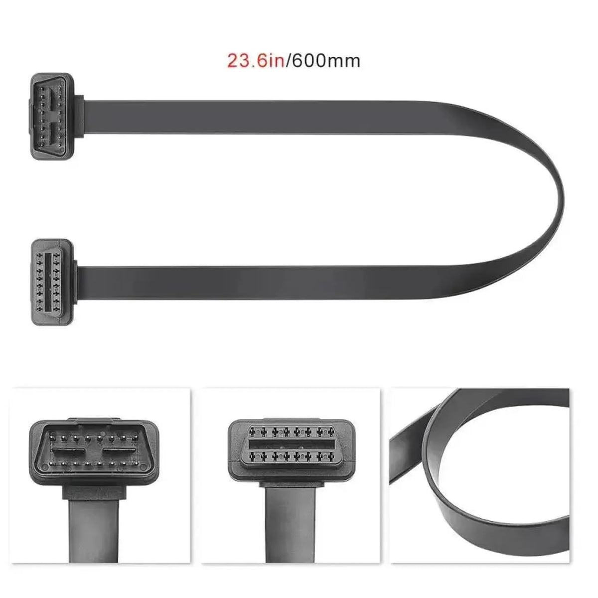Plochý prodlužovací kabel OBD2 s 16 piny (60 cm) | Rozhraní