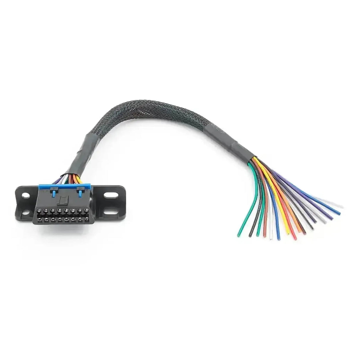16kolíkový OBD2 konektor (zásuvka) se 16 otevřenými koncovými kabely (30 cm) | Příslušenství