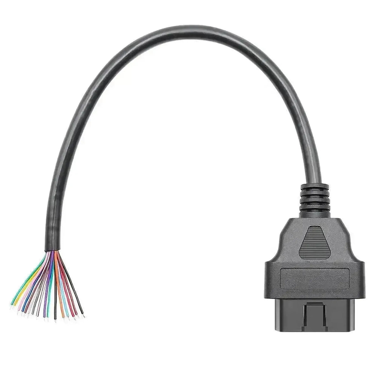 16kolíkový OBD2 konektor (zástrčka) s 16 otevřenými vodičovými konci (30 cm) | Příslušenství