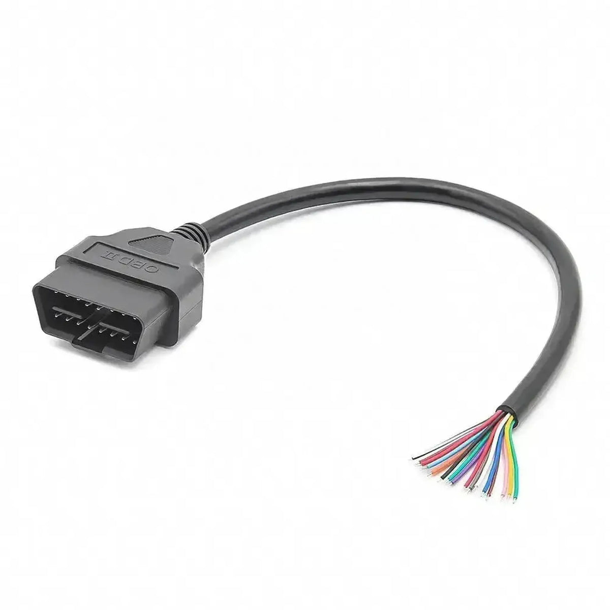 16kolíkový OBD2 konektor (zástrčka) s 16 otevřenými vodičovými konci (30 cm) | Příslušenství
