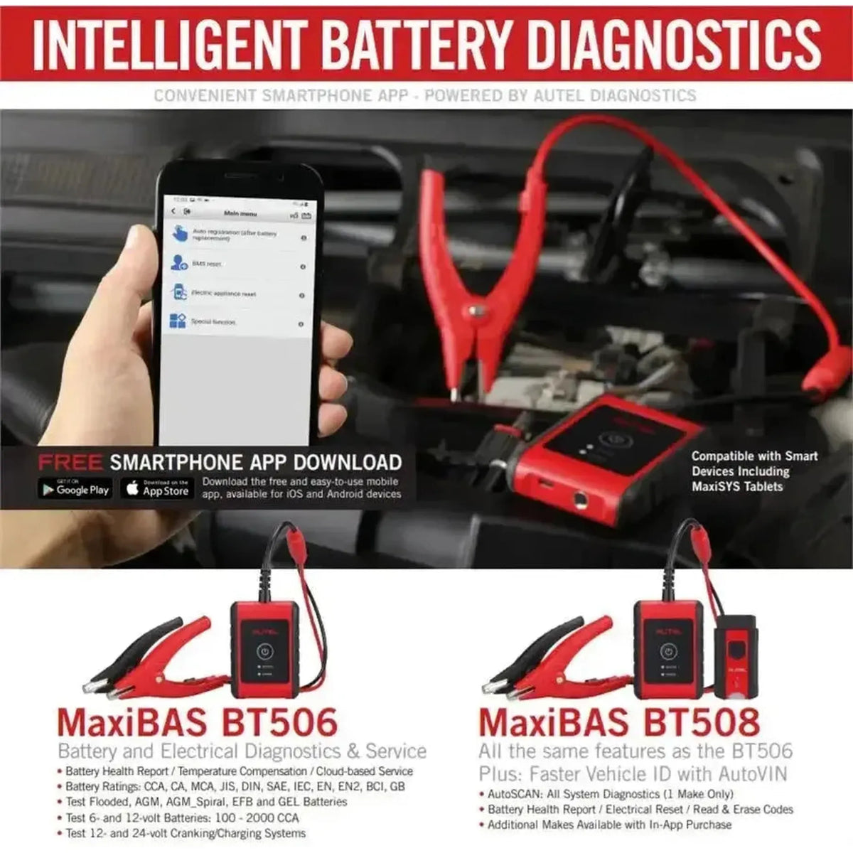 Autel MaxiBas BT506 | Tester baterie