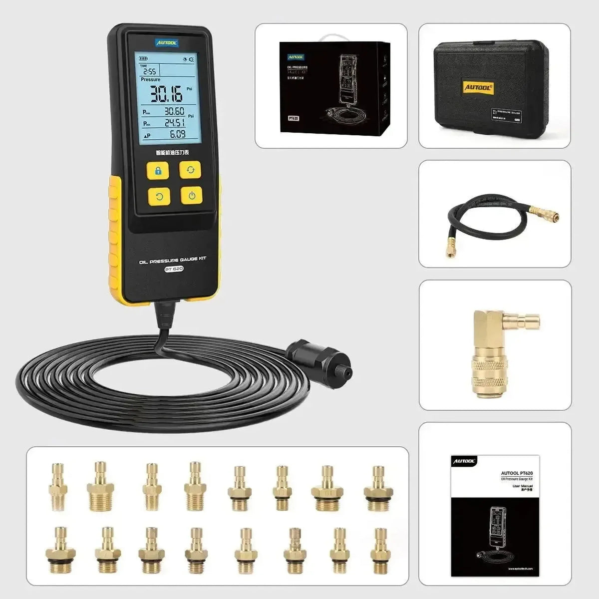 Autool PT620 | Tester tlaku oleje