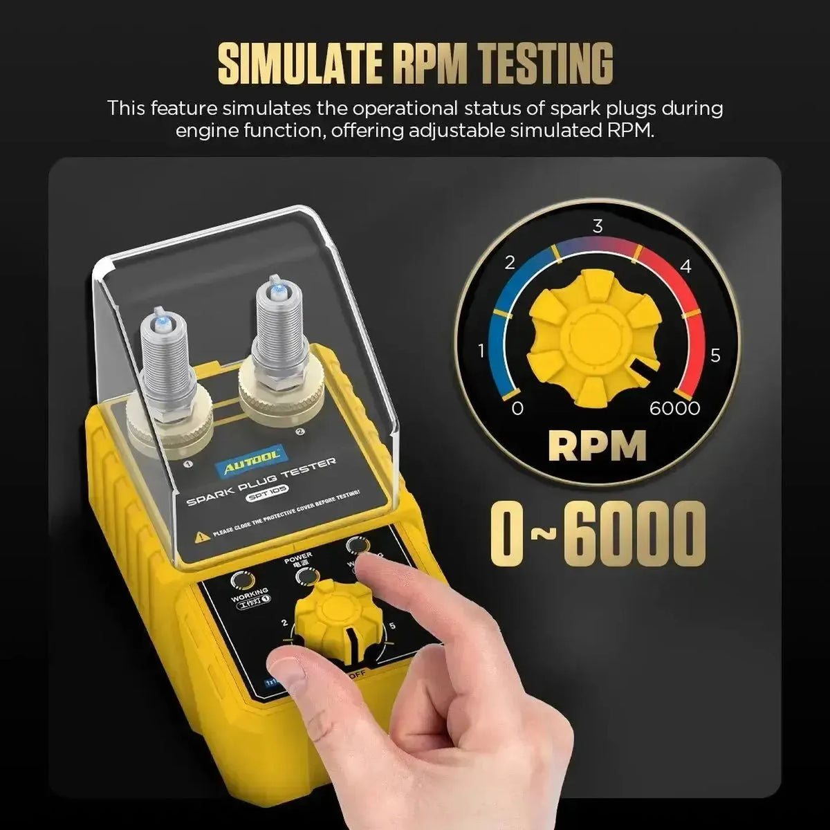 Autool SPT105 | Tester zapalovacích svíček