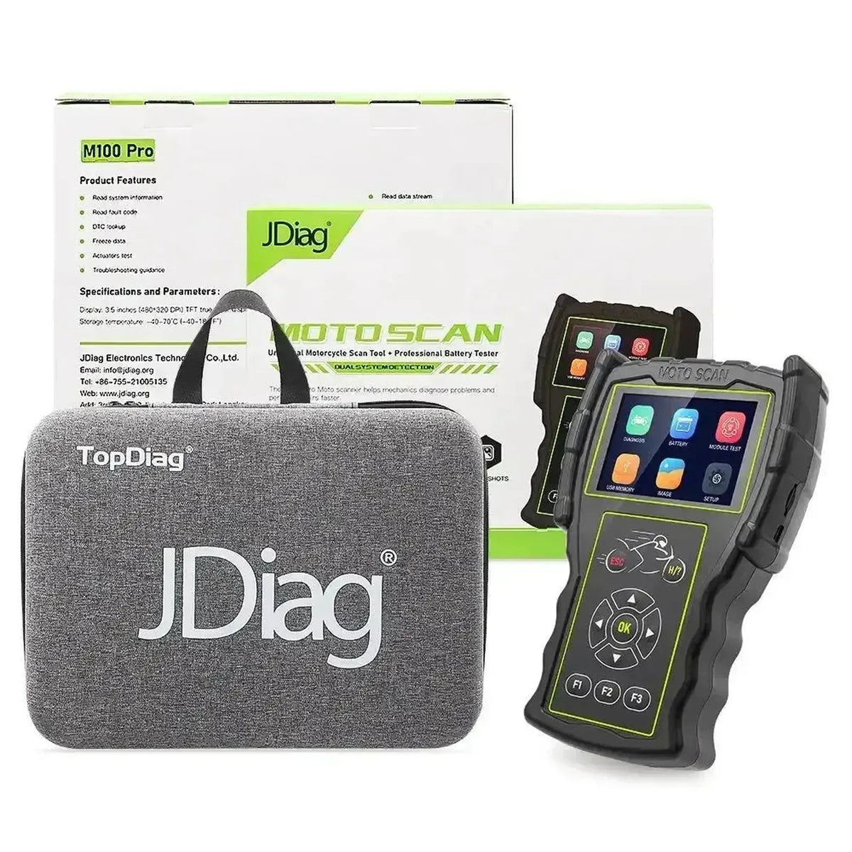 JDiag M100 Pro diagnostický přístroj pro motocykly