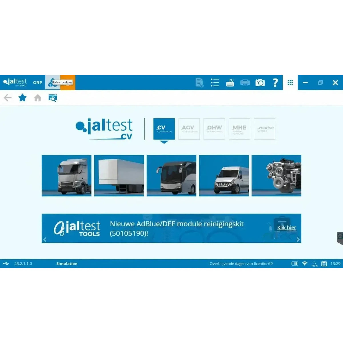 Diagnostický přístroj Jaltest LCV (Light Commercial Vehicle)