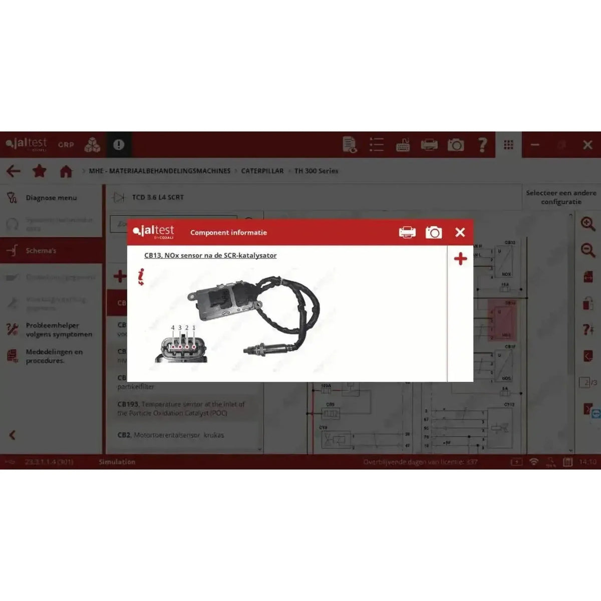 Diagnostický přístroj Jaltest MHE (Material Handling Equipment)