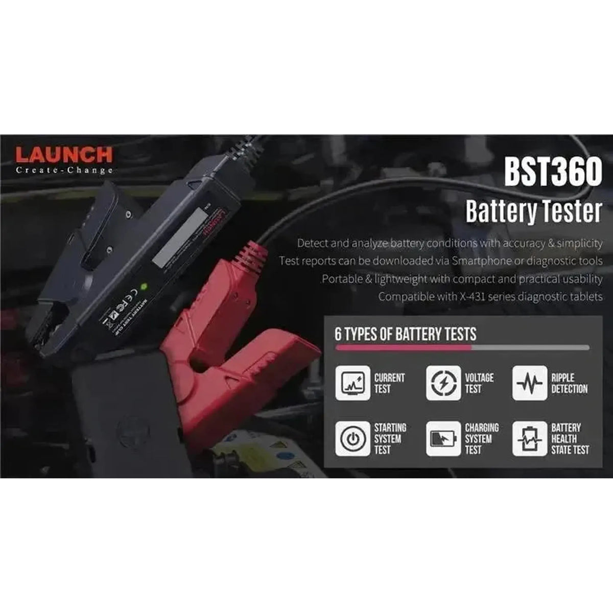 Launch BST360 | Tester baterií