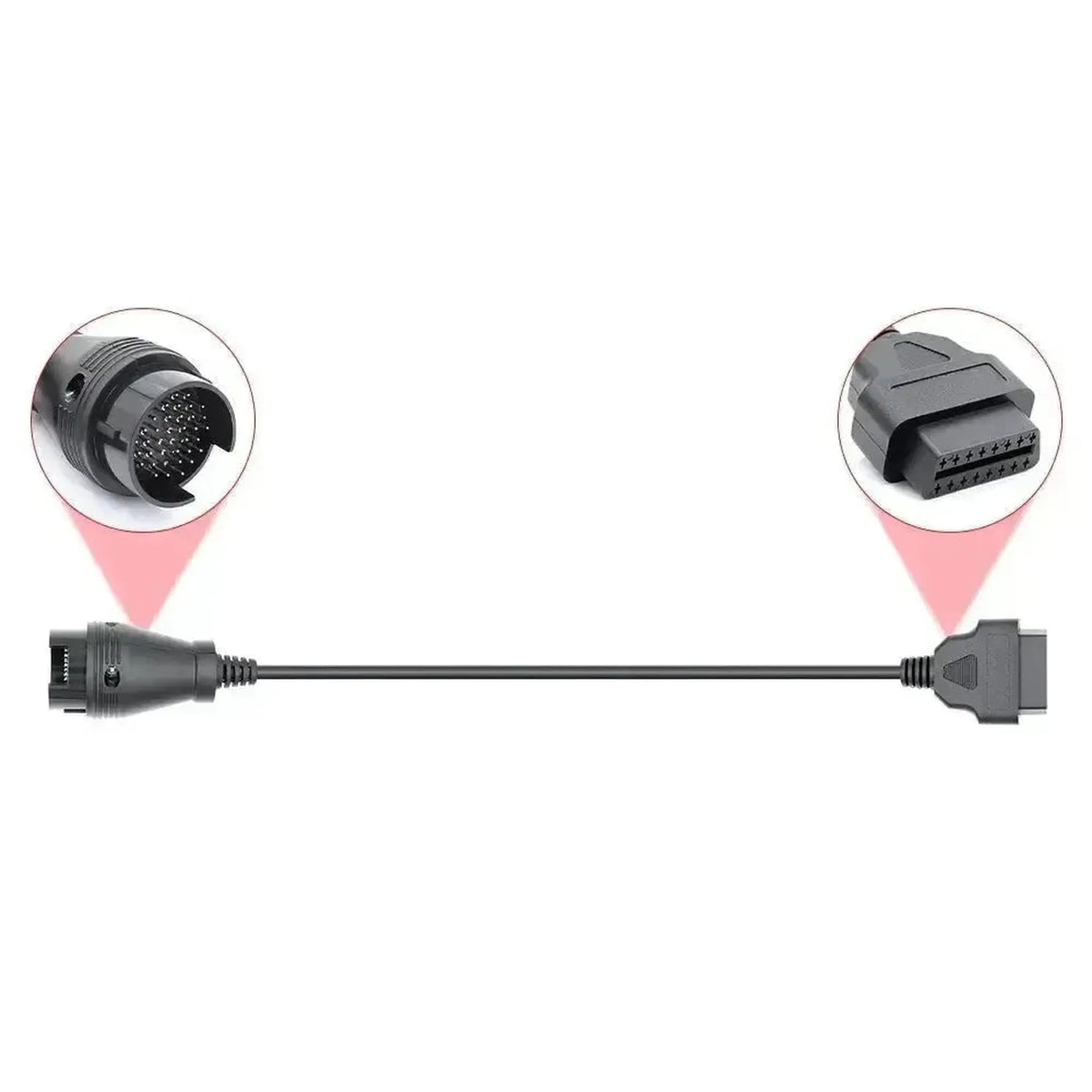Adaptační kabel Mercedes 38-pin OBD1 – 16-pin OBD2 | Osobní automobily