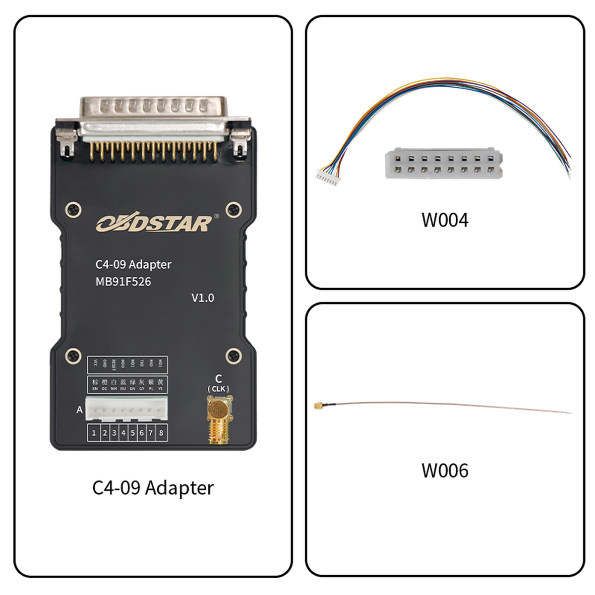 OBDSTAR (C4-09) | Sada adaptérů (MB91F526) | Příslušenství