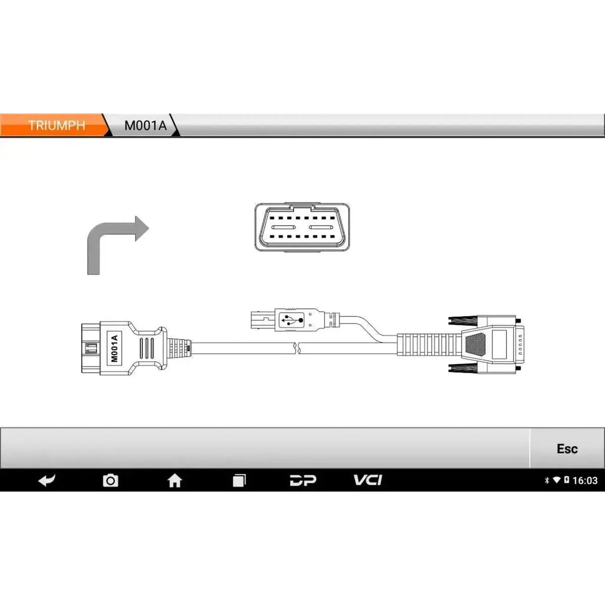 OBDSTAR IScan Triumph | Diagnostický přístroj | Motocykl