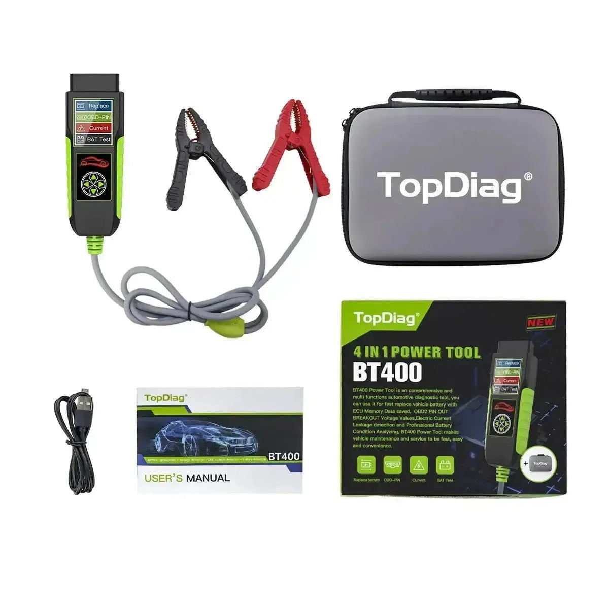 TopDiag BT400 multifunkční | Tester akumulátorů