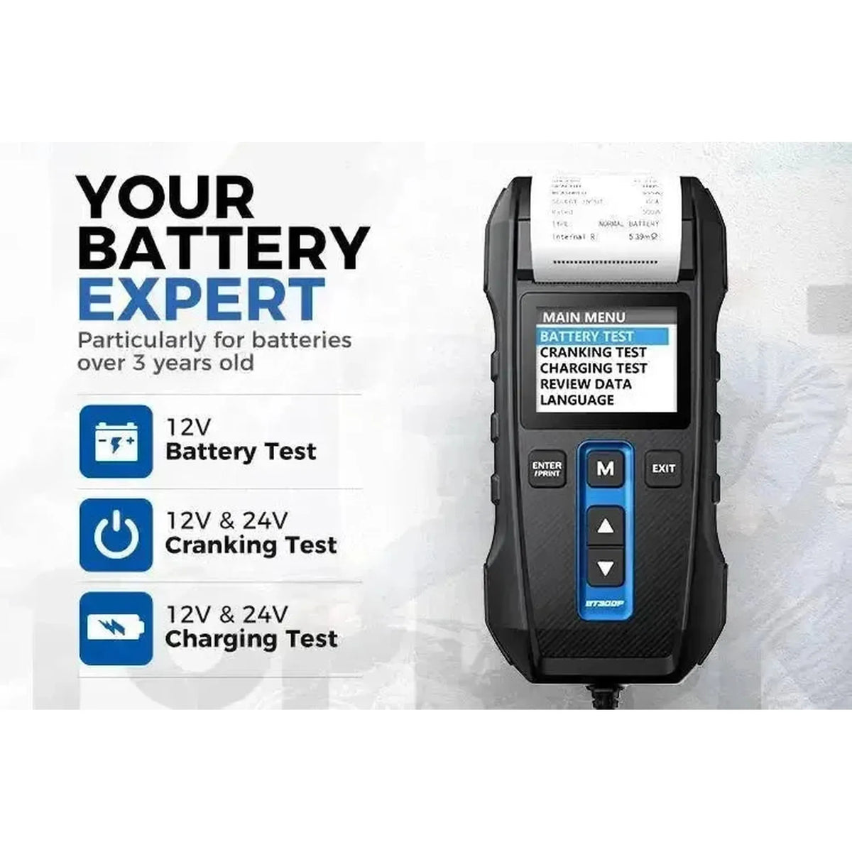 Topdon BT300P | Tester akumulátoru