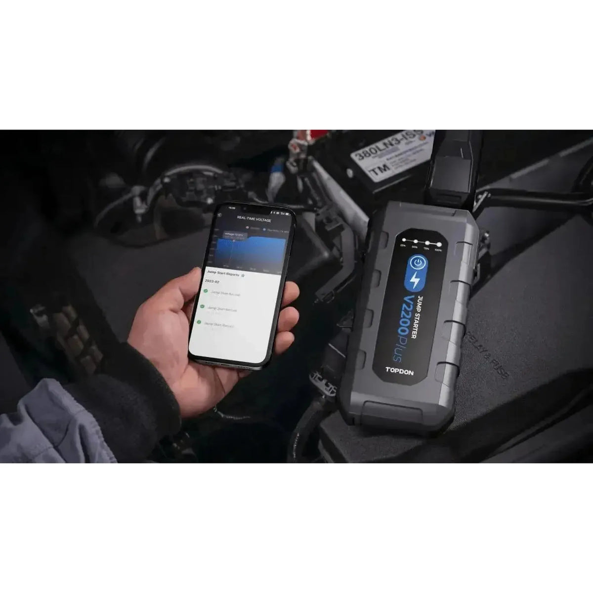 Topdon V2200Plus | Akumulátorový startovací a nabíjecí prvek