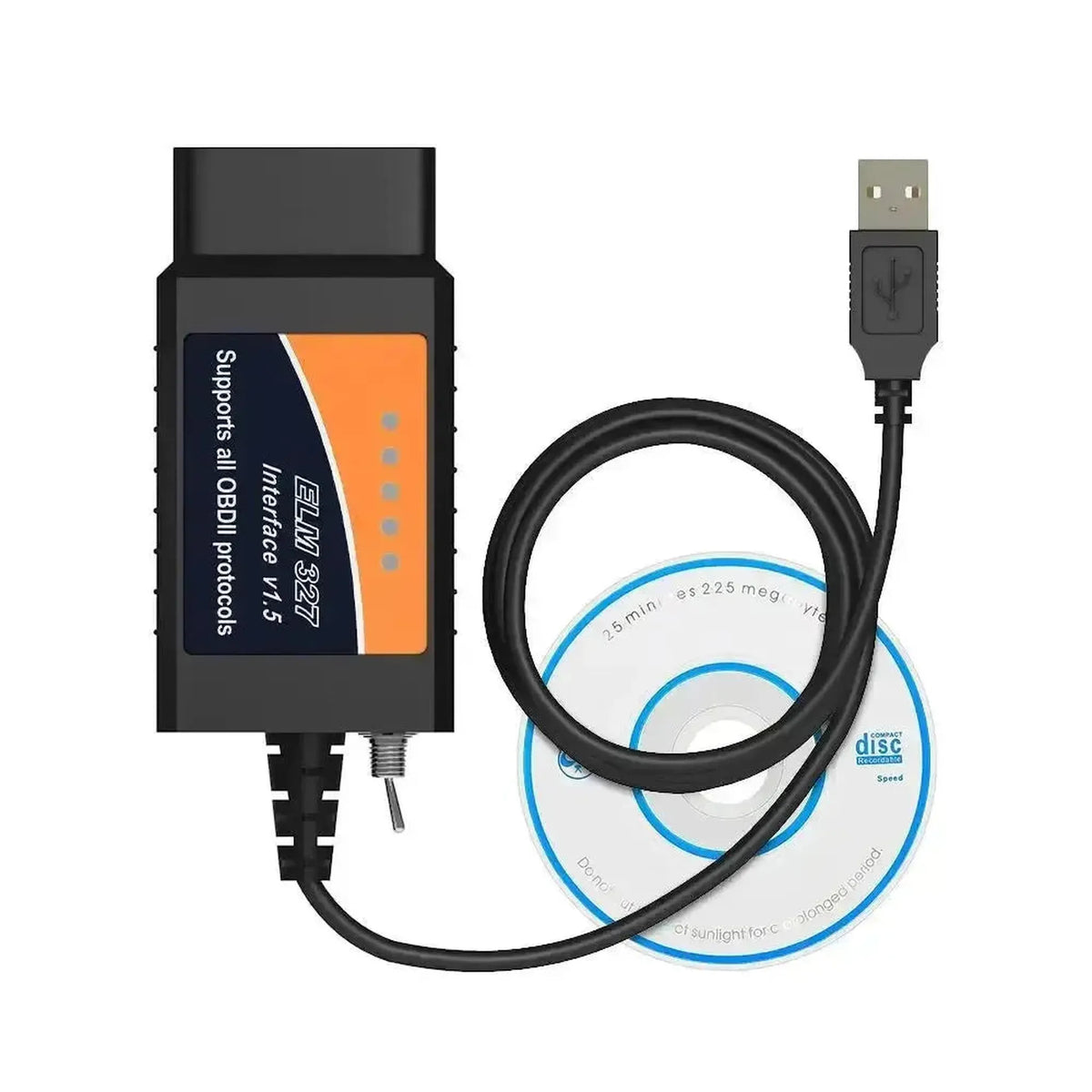Univerzální ELM327 (CHT340) (HS/MS-CAN Switch) | USB-diagnostický kabel