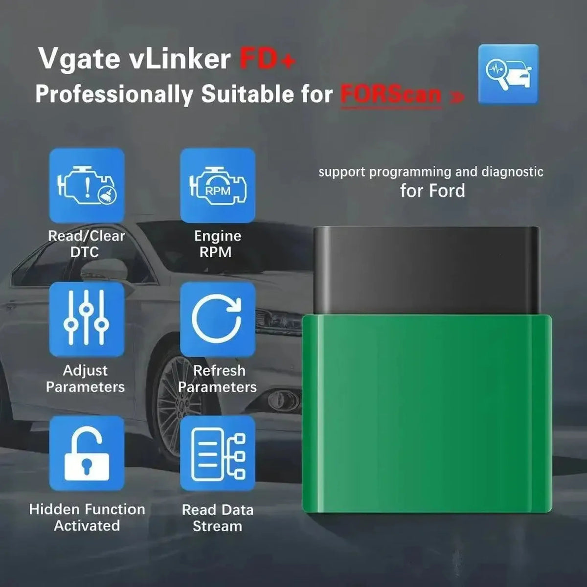 Vgate vLinker FD+ | ELM327-rozhraní (Bluetooth 4.0)