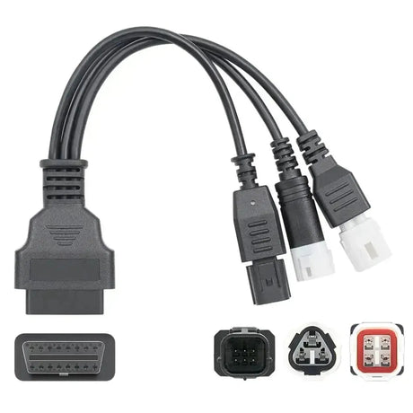 Přepojovací kabel Yamaha 3+4+6-kolíků na 16-kolíkový OBD2 | Motocykl
